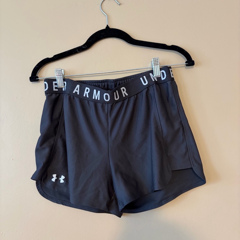 Under Armour Women's Charcoal Gray Athletic Shorts